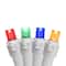 100ct. LED Wide Angle Christmas String Lights with White Wire